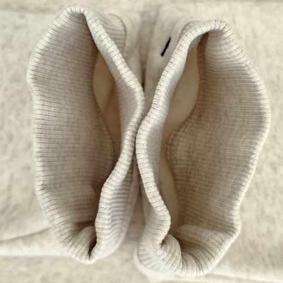 Tommy Hilfiger New York Beige Heathered Oat Milk Foil Fleece Hoodie - Picture 16 of 16